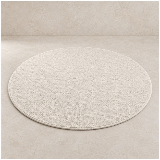 Στρογγυλό χαλί σε ιβουάρ από YHI FLOORING